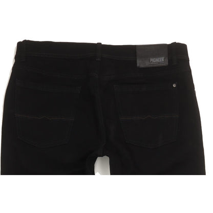 Pioneer Rando Men Black Straight Regular Stretch Jeans W36 L34
