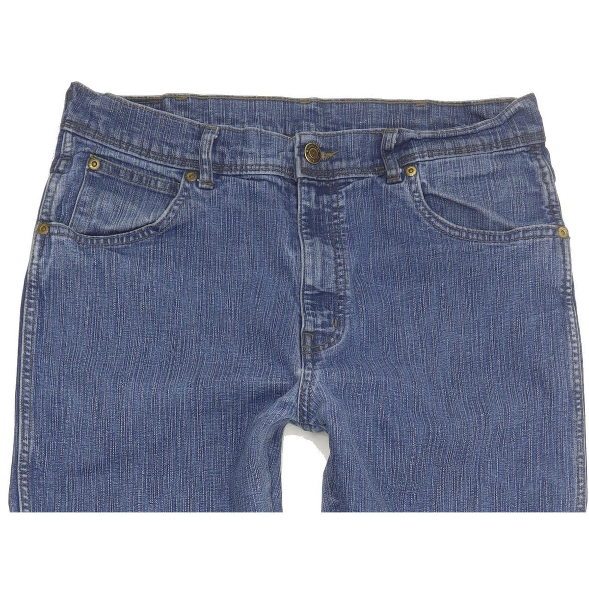 Wrangler Durable Quality Men Blue Straight Regular Stretch Jeans W31 L28