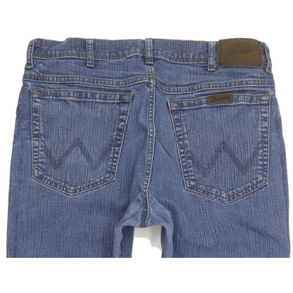 Wrangler Durable Quality Men Blue Straight Regular Stretch Jeans W31 L28