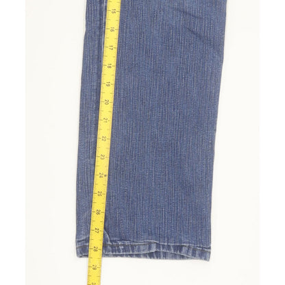 Wrangler Durable Quality Men Blue Straight Regular Stretch Jeans W31 L28