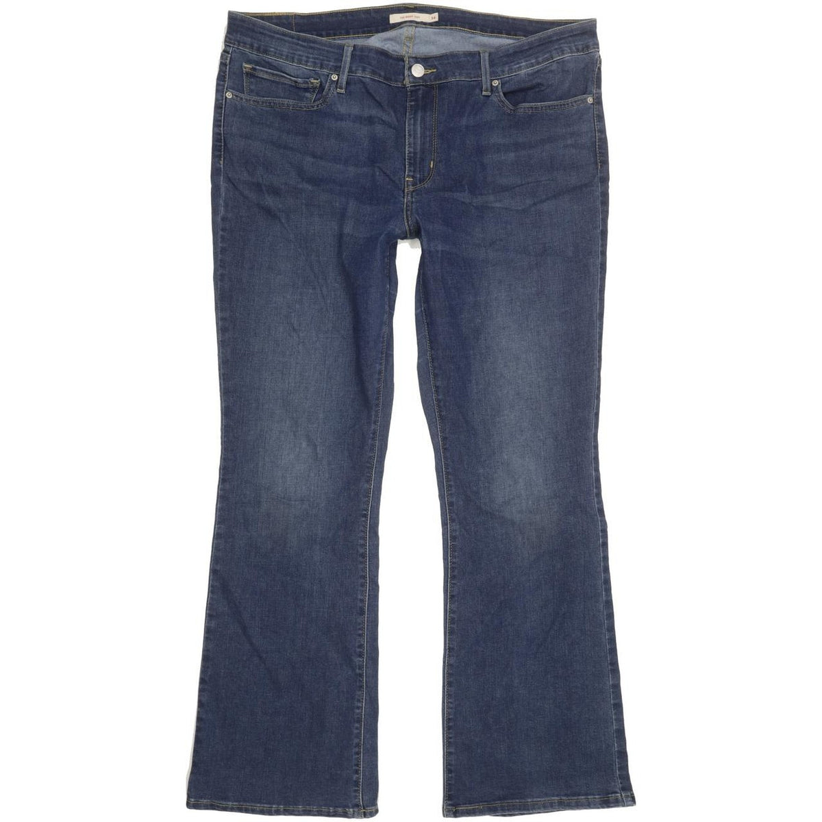 Levi's 715 Women Blue Bootcut Slim Stretch Jeans W35 L29