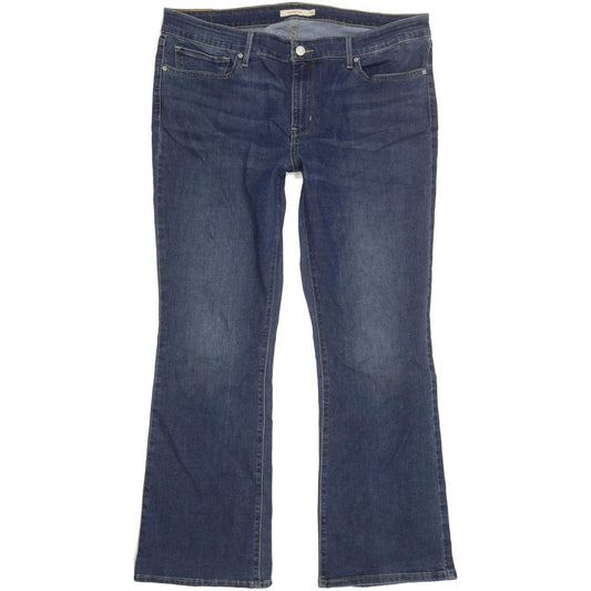 Levi's 715 Women Blue Bootcut Slim Stretch Jeans W35 L29
