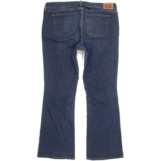 Levi's 715 Women Blue Bootcut Slim Stretch Jeans W35 L29