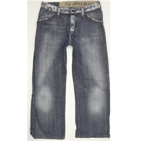 G-Star Core Slacks Men Blue Straight Regular Jeans W34 L27