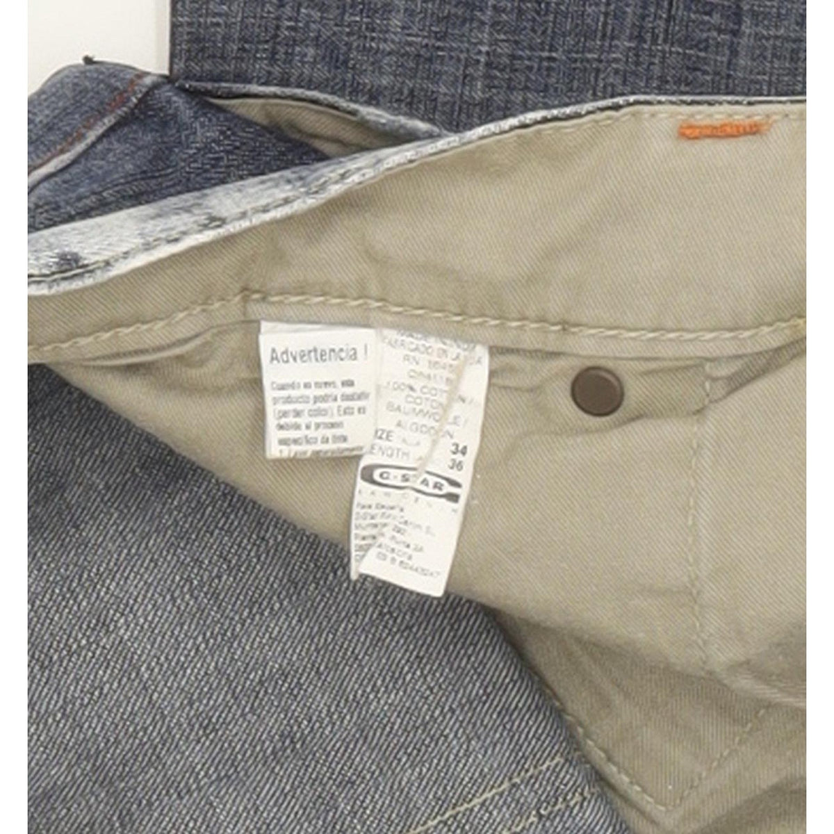 G-Star Core Slacks Men Blue Straight Regular Jeans W34 L27