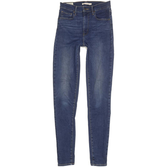 Levi's Mile Blue Skinny Slim Stretch Jeans High Waisted W27 L32