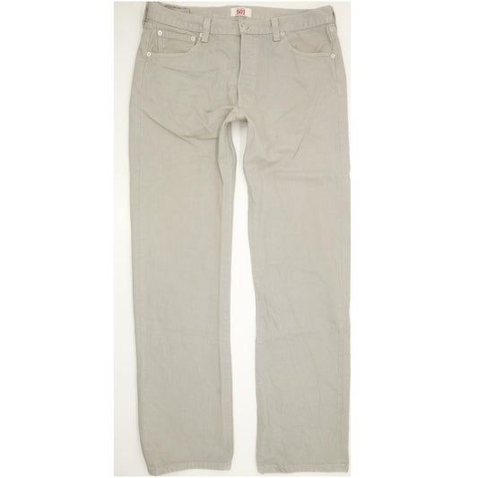 Levi's 501 Men Grey Straight Regular Jeans W36 L35