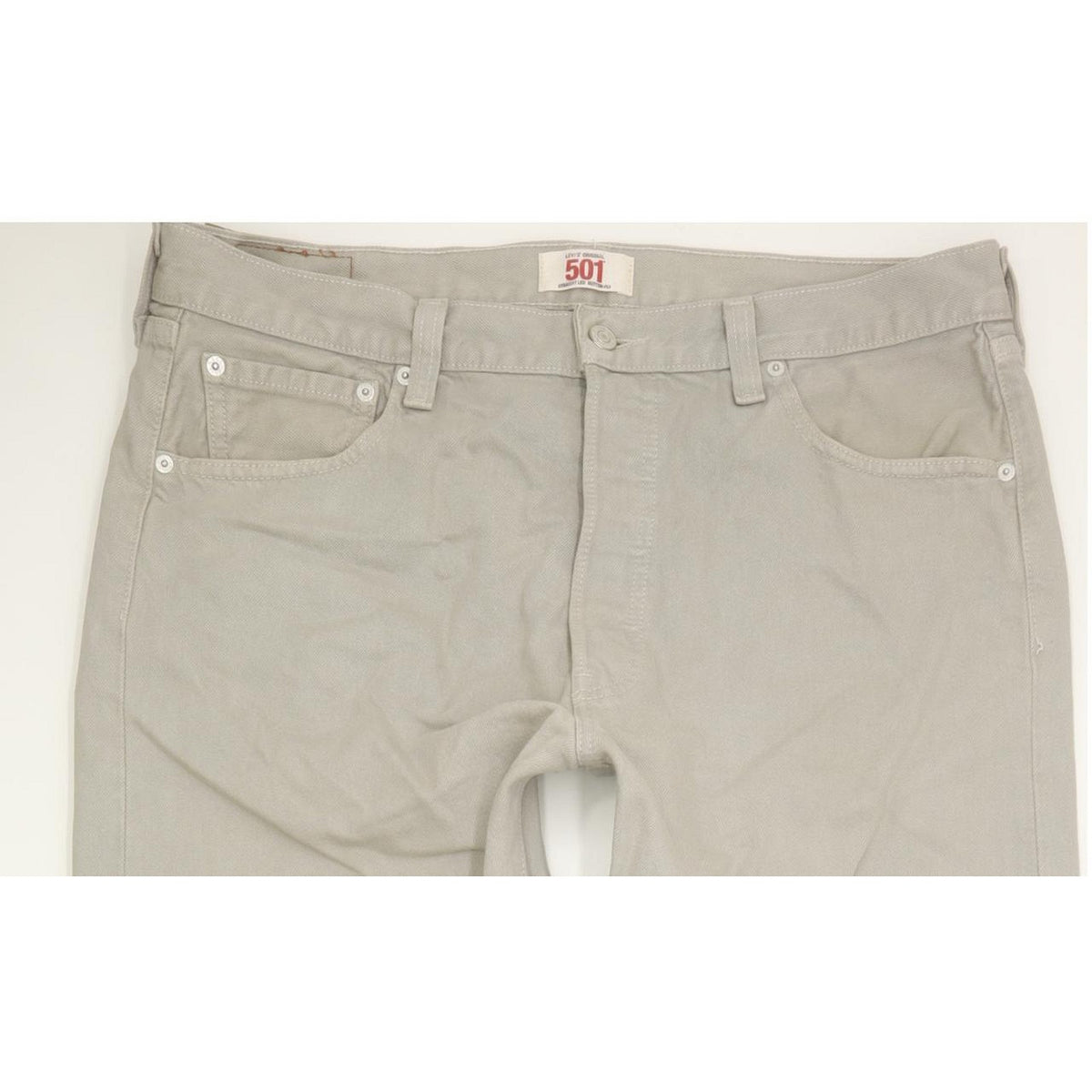 Levi's 501 Men Grey Straight Regular Jeans W36 L35