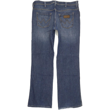 Wrangler Roxboro Blue Straight Regular Stretch Jeans High Waisted W38 L33
