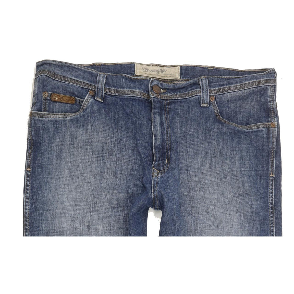 Wrangler Roxboro Blue Straight Regular Stretch Jeans High Waisted W38 L33