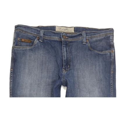 Wrangler Roxboro Blue Straight Regular Stretch Jeans High Waisted W38 L33