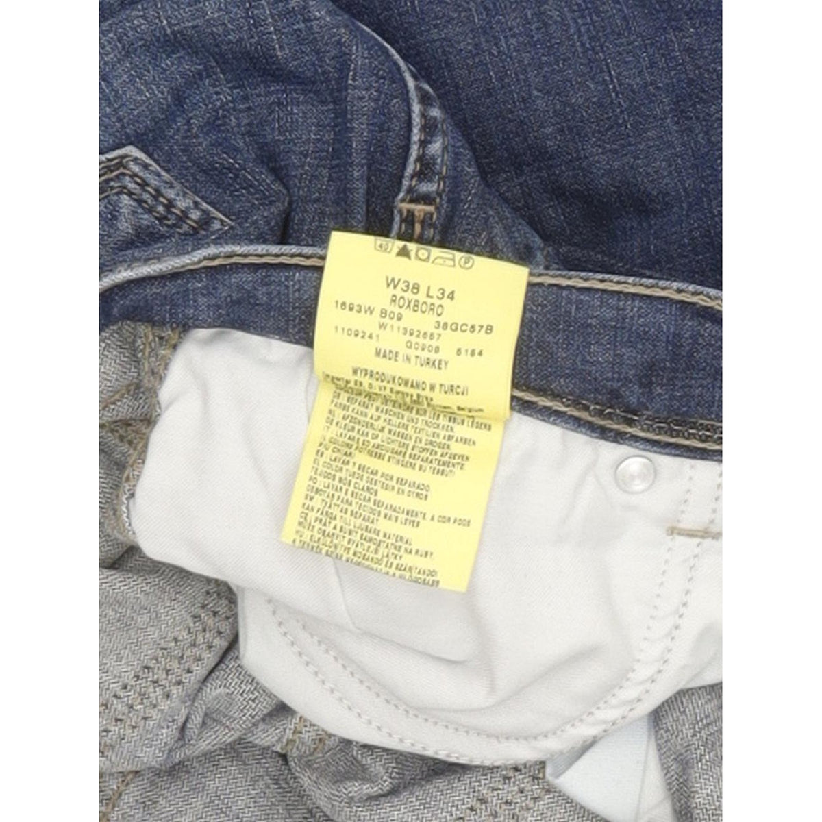 Wrangler Roxboro Blue Straight Regular Stretch Jeans High Waisted W38 L33