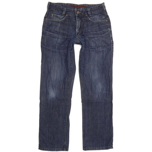 Joker Double Saddle Stitched Men Blue Straight Regular Jeans W33 L31