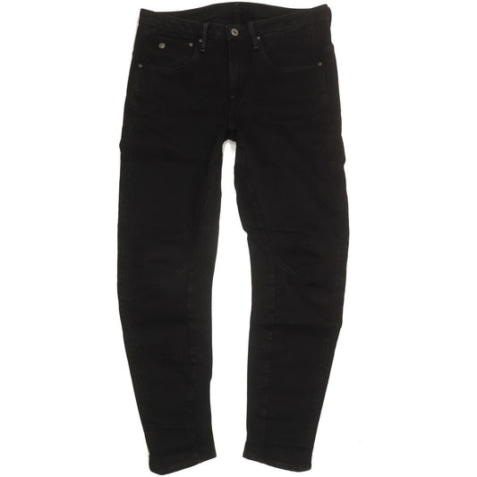 G-Star Arc 3D Women Black Tapered Loose Boyfriend Stretch Jeans W28 L32