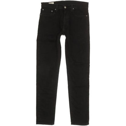 Levi's 512 Men Black Tapered Slim Stretch Jeans W32 L31