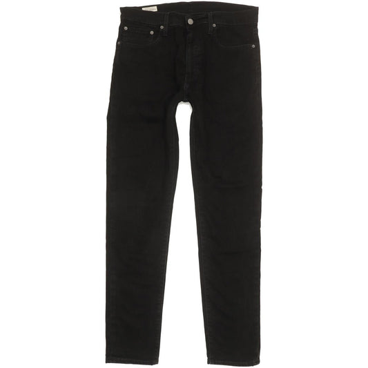 Levi's 512 Men Black Tapered Slim Stretch Jeans W32 L31