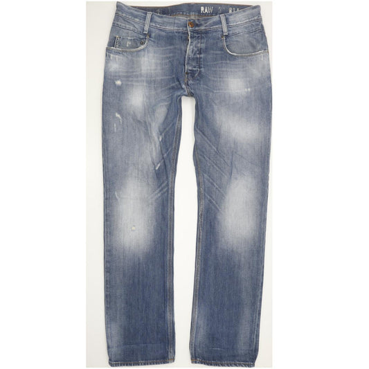 G-Star Men Blue Straight Regular Jeans W34 L32