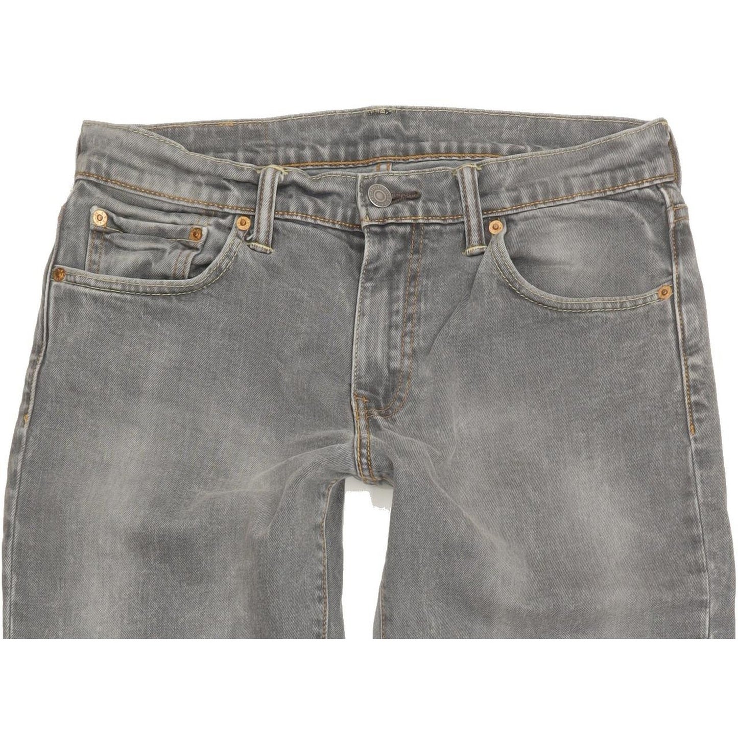 Levi's 511 Men Grey Straight Slim Stretch Jeans W30 L31