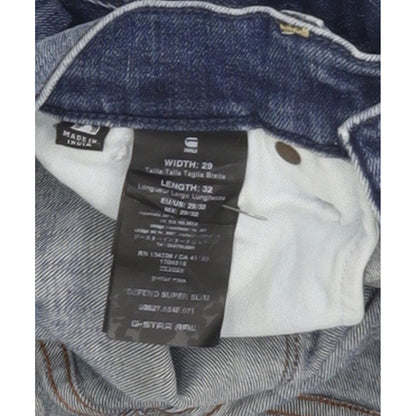 G-Star Defend Men Blue Skinny Slim Stretch Jeans W29 L32