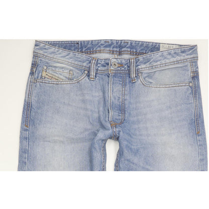 Diesel Viker 0RK37 Men Blue Straight Regular Jeans W32 L29