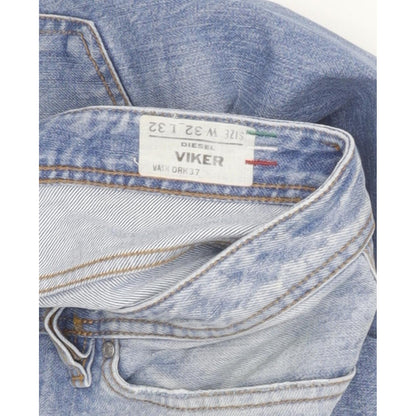 Diesel Viker 0RK37 Men Blue Straight Regular Jeans W32 L29