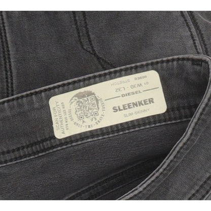 Diesel Sleenker 069EQ Men Charcoal Skinny Slim Stretch Jeans W30 L32