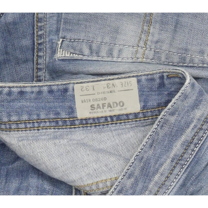 Diesel Safado 0826D Men Blue Straight Slim Jeans W32 L28