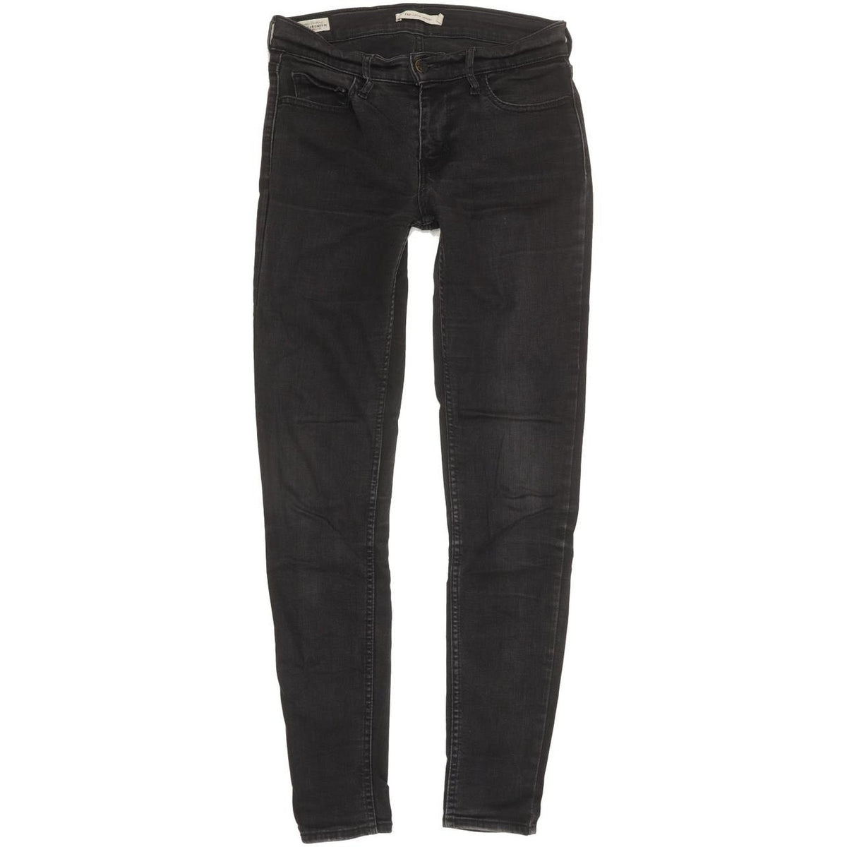 Levi's 710 Super Women Black Skinny Slim Stretch Jeans W27 L29
