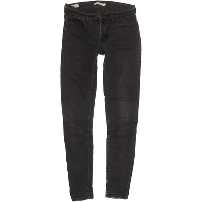 Levi's 710 Super Women Black Skinny Slim Stretch Jeans W27 L29