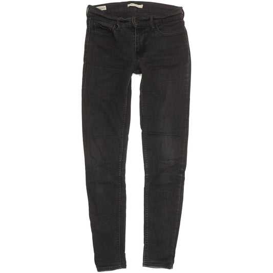 Levi's 710 Super Women Black Skinny Slim Stretch Jeans W27 L29