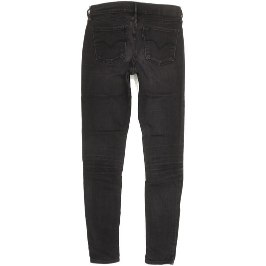 Levi's 710 Super Women Black Skinny Slim Stretch Jeans W27 L29