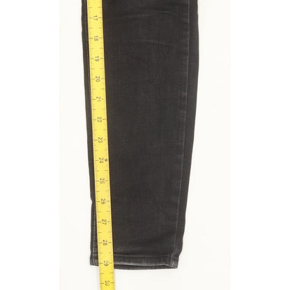 Levi's 710 Super Women Black Skinny Slim Stretch Jeans W27 L29