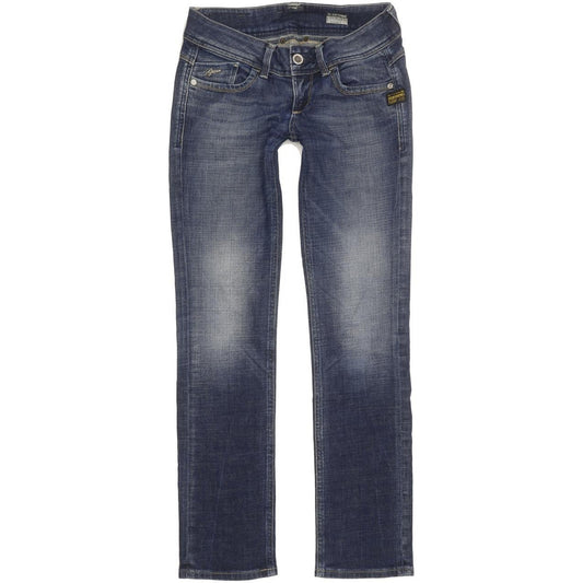 G-Star Lynn Women Blue Straight Slim Stretch Jeans W27 L31