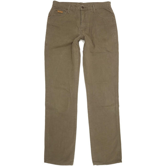 Wrangler Texas Men Khaki Straight Regular Jeans W33 L35