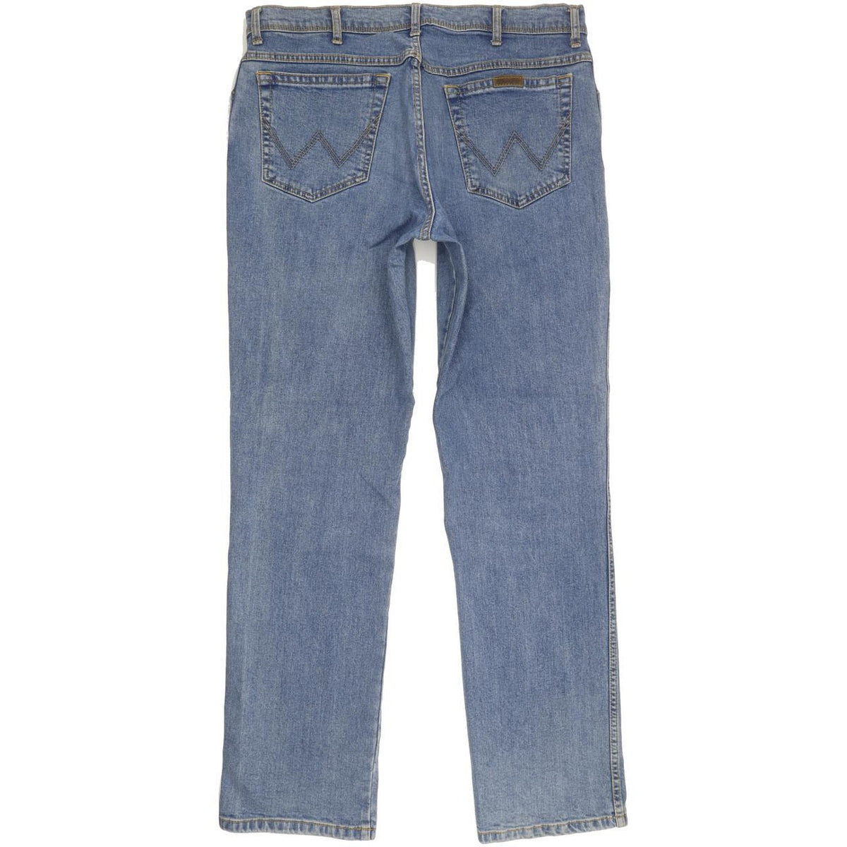 Wrangler Men Blue Straight Regular Stretch Jeans W38 L33