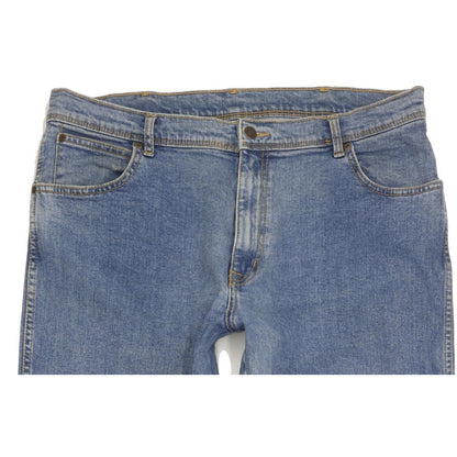 Wrangler Men Blue Straight Regular Stretch Jeans W38 L33