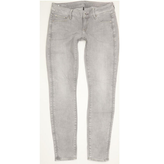 G-Star 3301 Women Grey Skinny Slim Stretch Jeans W28 L29