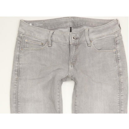 G-Star 3301 Women Grey Skinny Slim Stretch Jeans W28 L29