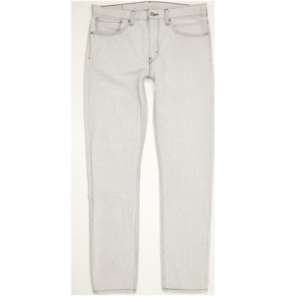 Levi's 508 Men Grey Straight Slim Jeans W34 L33