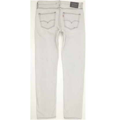 Levi's 508 Men Grey Straight Slim Jeans W34 L33
