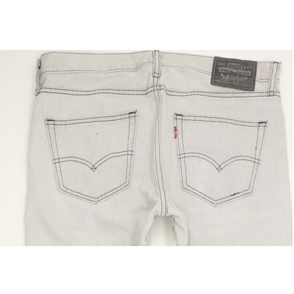 Levi's 508 Men Grey Straight Slim Jeans W34 L33