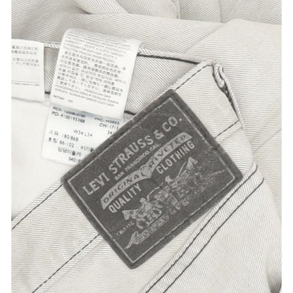 Levi's 508 Men Grey Straight Slim Jeans W34 L33