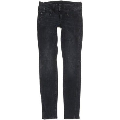 G-Star Lynn Mid Women Navy Skinny Slim Stretch Jeans W26 L32