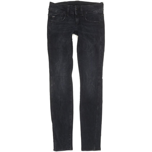 G-Star Lynn Mid Women Navy Skinny Slim Stretch Jeans W26 L32