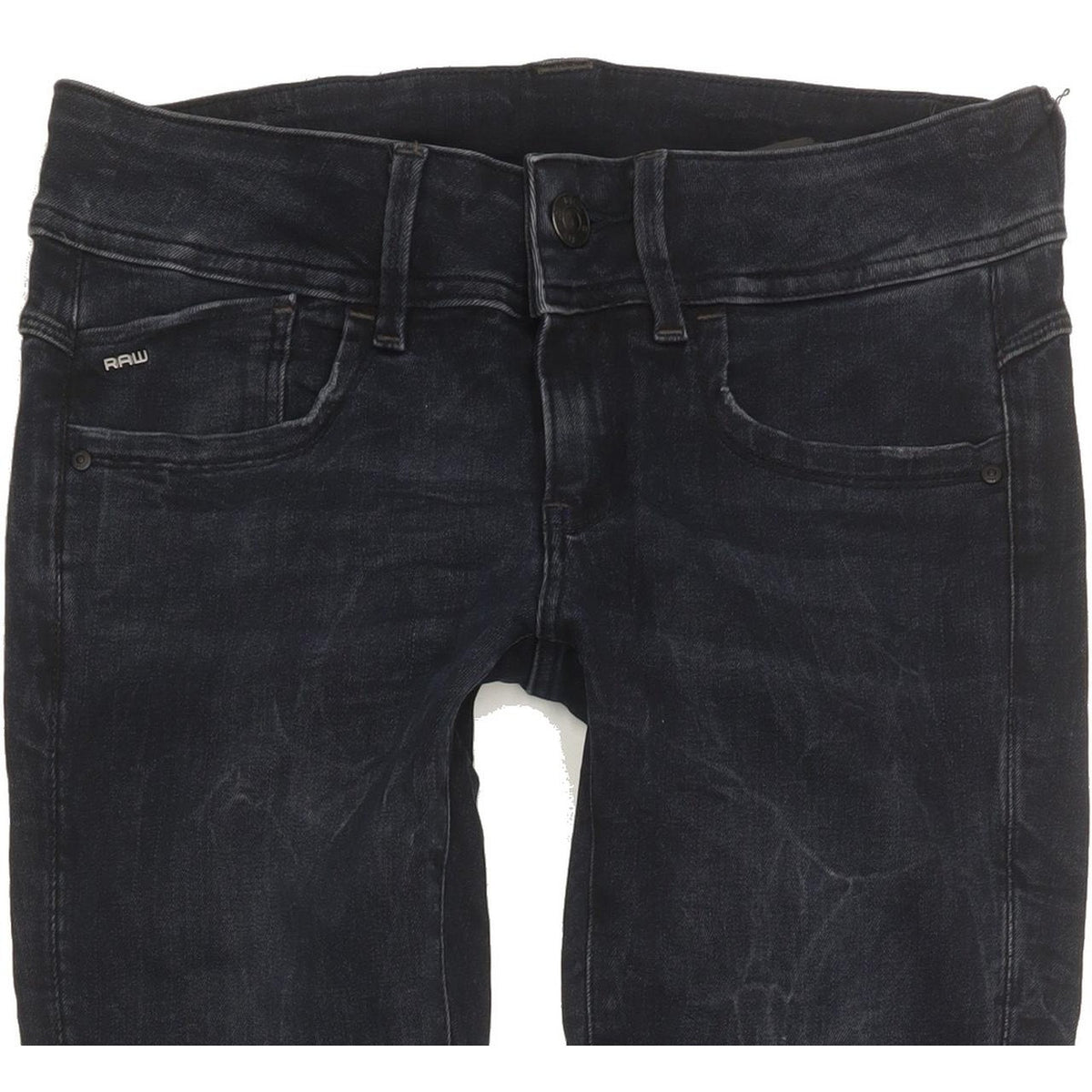 G-Star Lynn Mid Women Navy Skinny Slim Stretch Jeans W26 L32