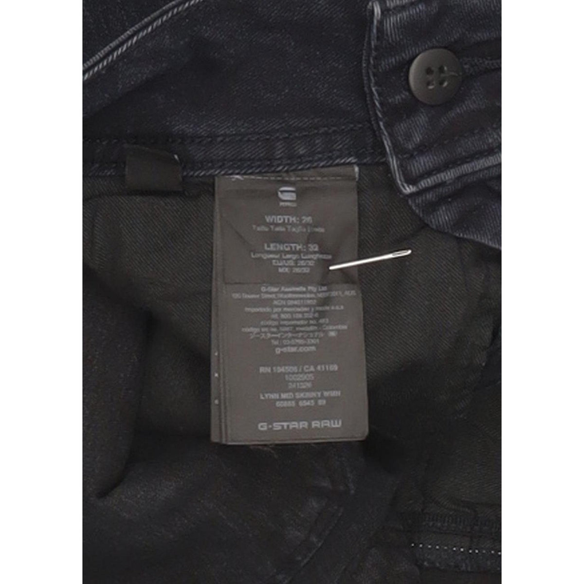 G-Star Lynn Mid Women Navy Skinny Slim Stretch Jeans W26 L32