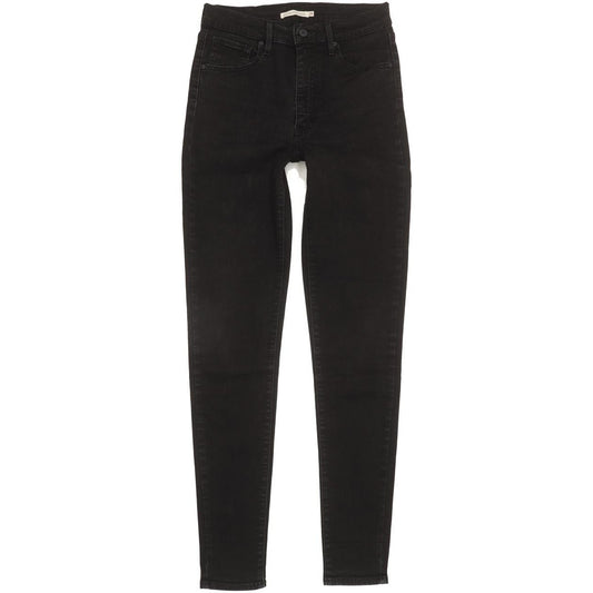 Levi's Mile Black Skinny Slim Stretch Jeans High Waisted W29 L31