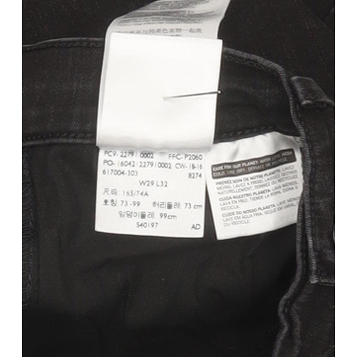 Levi's Mile Black Skinny Slim Stretch Jeans High Waisted W29 L31