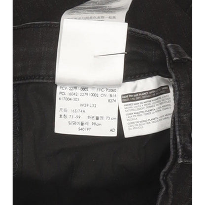 Levi's Mile Black Skinny Slim Stretch Jeans High Waisted W29 L31