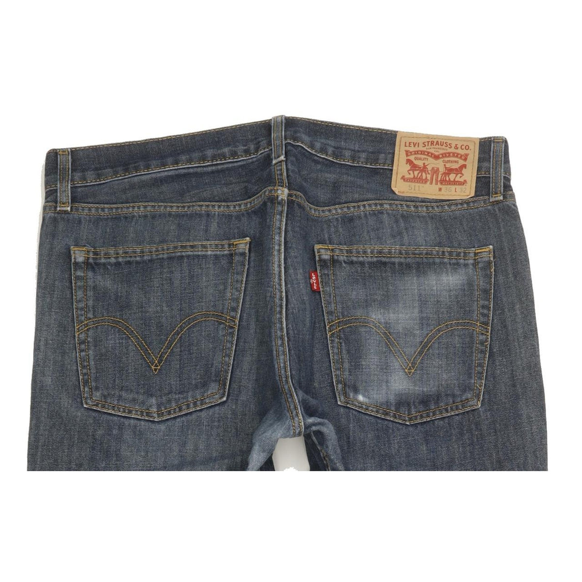Levi's 511 Men Blue Straight Slim Jeans W36 L32